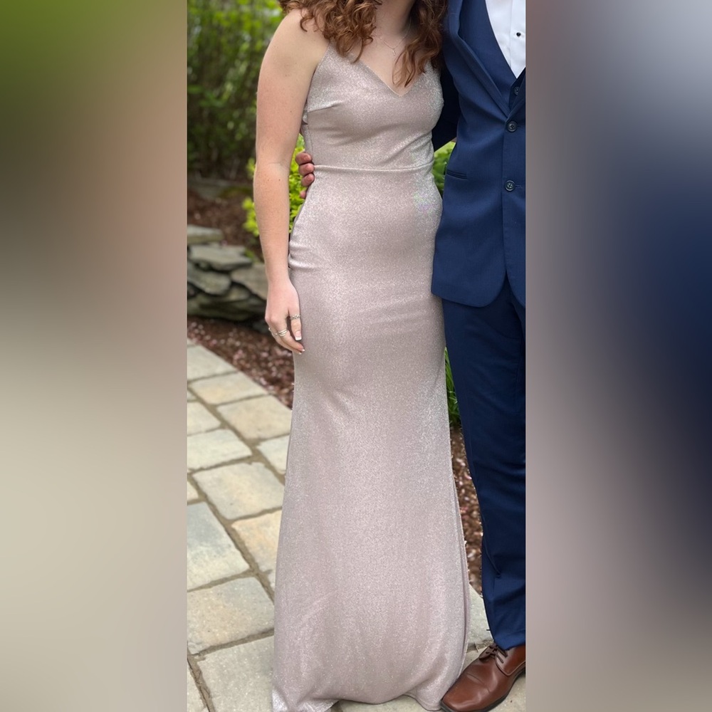 Blush pink Lulus prom dress